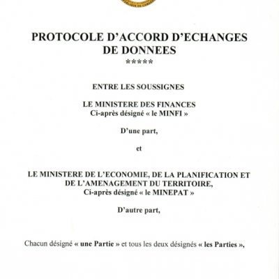 protocole d'accord d'échanges de données