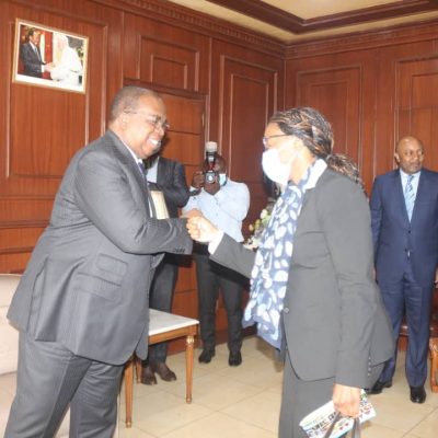 vera Songwe with Louis Paul Motaze